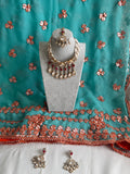 Choker Set W/ Matching Tikka & Earrings